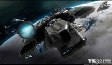 代達羅斯:科幻劇星際之門中的人類戰艦